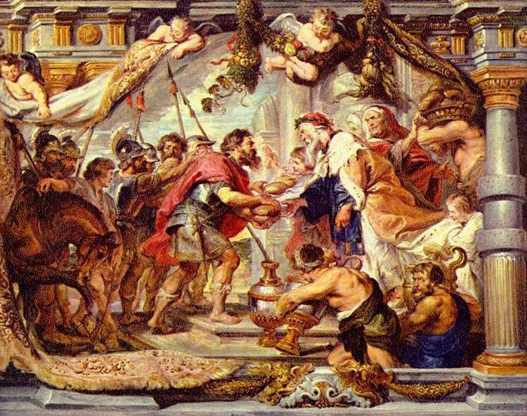 Peter Paul Rubens Begegnung Abrahams mit Melchisedek oil painting image